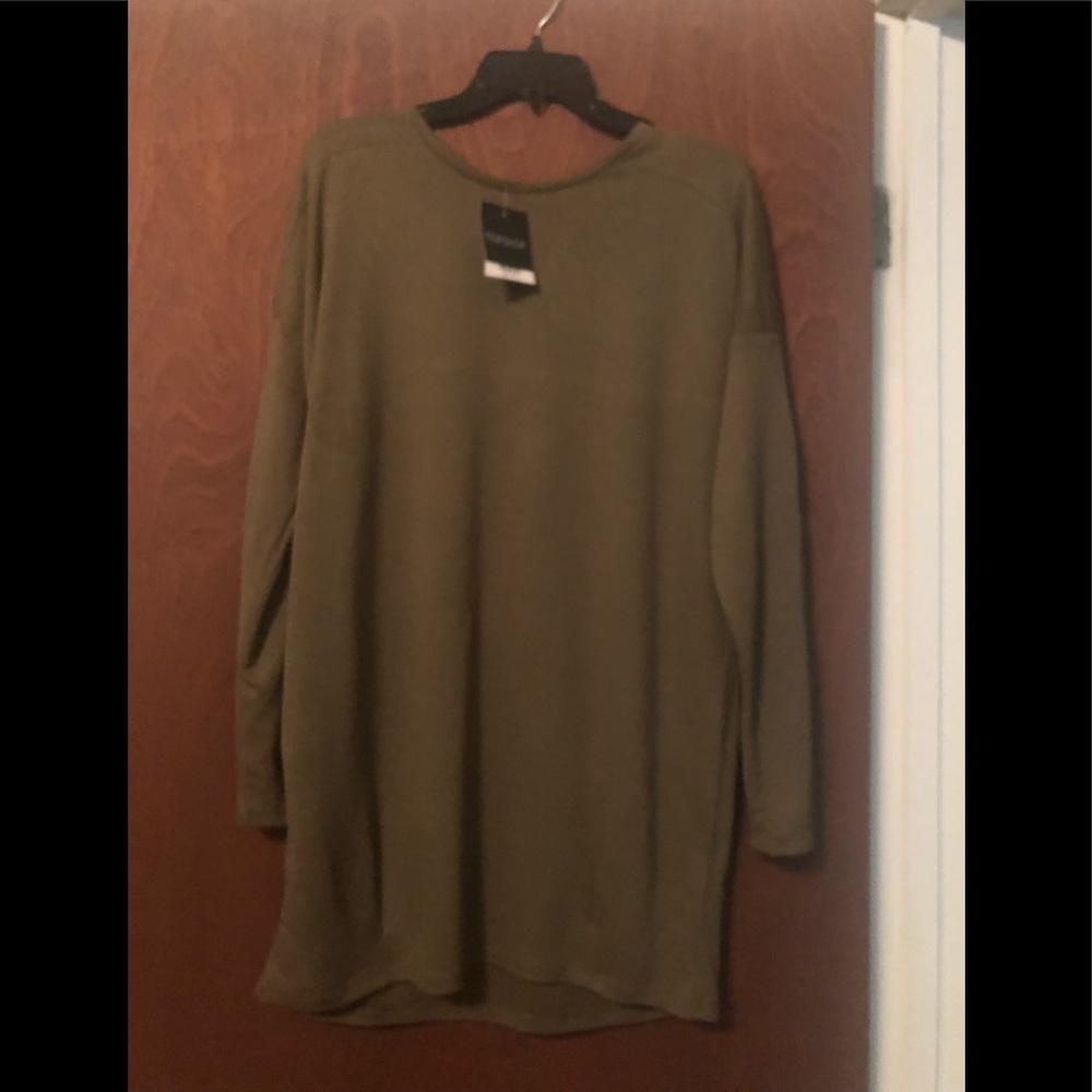 Top Shop Green Oversized Dress